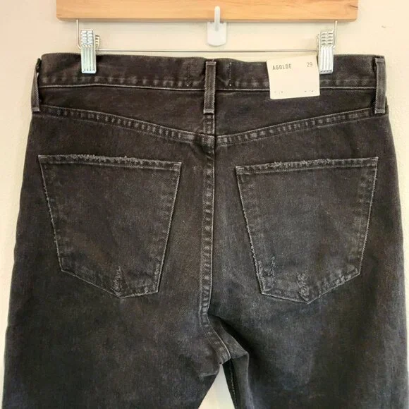 AGOLDE Cherie High Rise Straight Jeans in Distortion NWT Women 29/33X30.5 Grunge